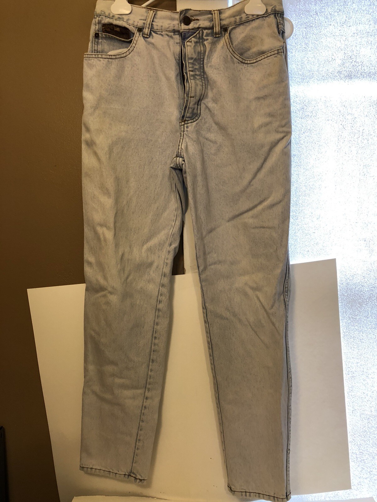Vintage USA Bugle Boy Basic Jeans High Waisted 32M Unisex? Grunge Stains 29”?