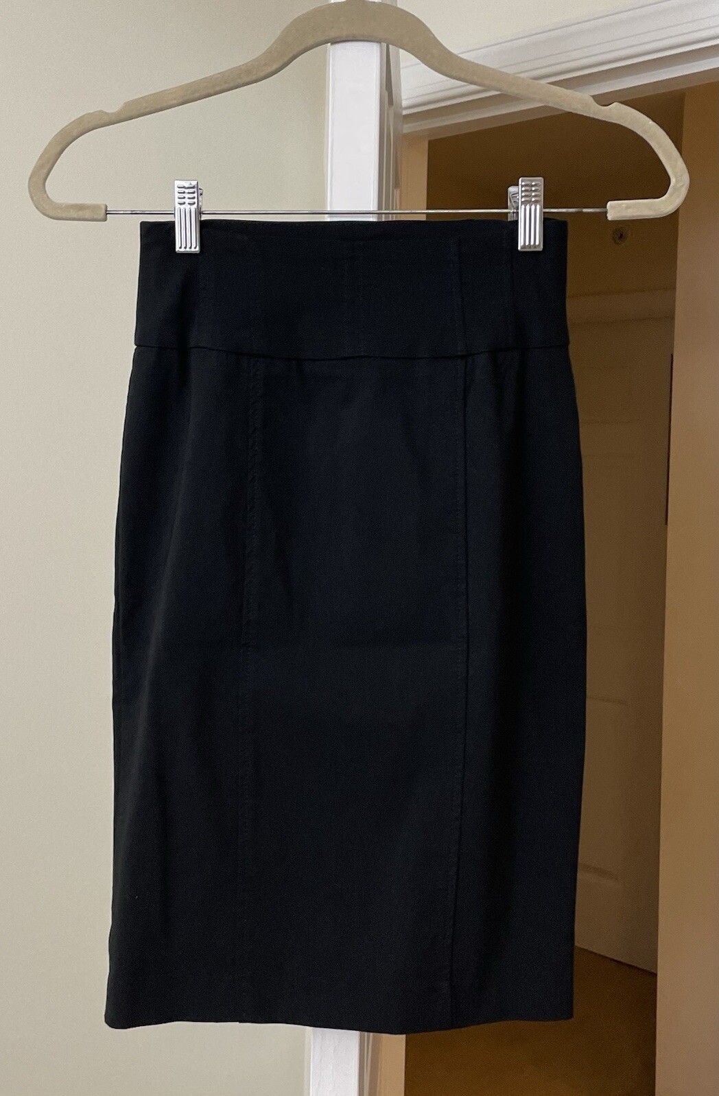 Charlotte Russe Skirt Vintage y2k Black Bodycon Wiggle Midi Goth Women’s Small