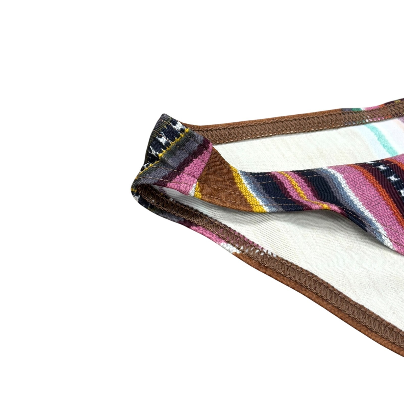 Christian Dior Vintage 2002 Multicolor Triangle Bikini #36 Swimwear Nylon 105186