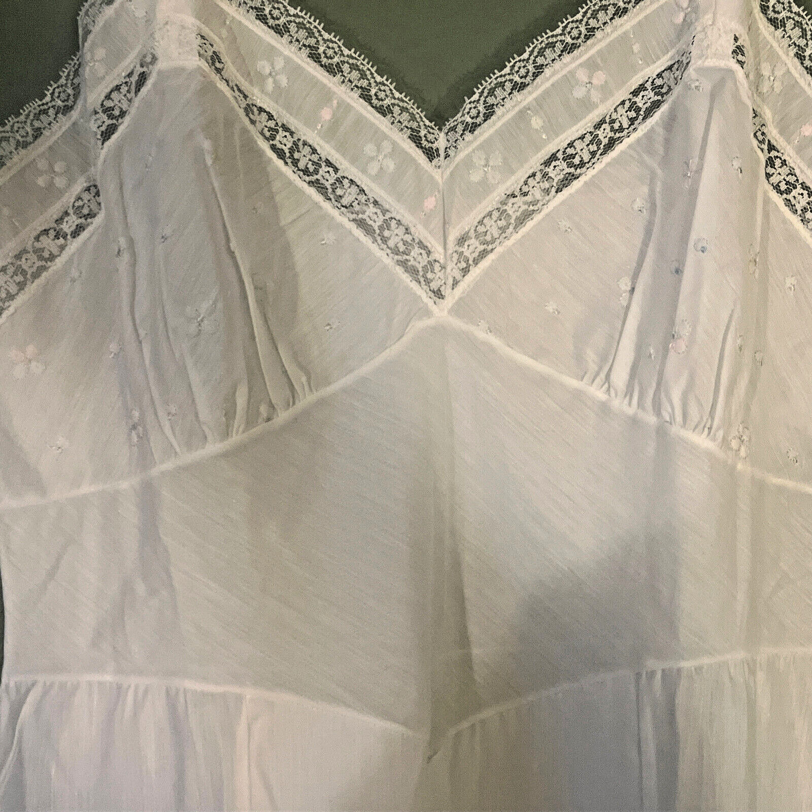 Vintage Charmode Sears Roebuck Embroidered Slip Size 36 w/Original Box
