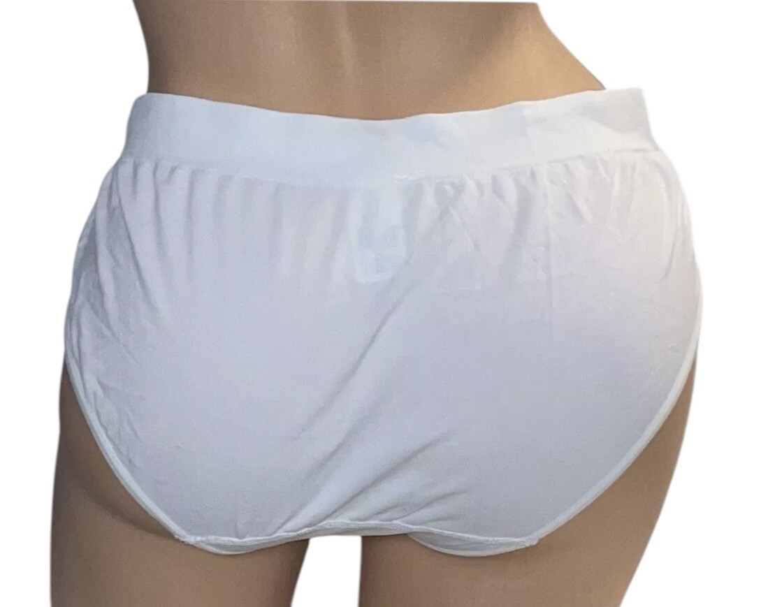 Barely There White Silky Soft Panties Womens L/7 NWOT