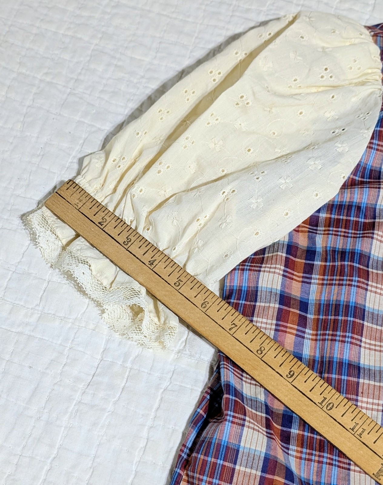 RARE Vintage Jeri Bee Western Shirt Women’s XL Plaid Lace Fringe Pearl Buttons