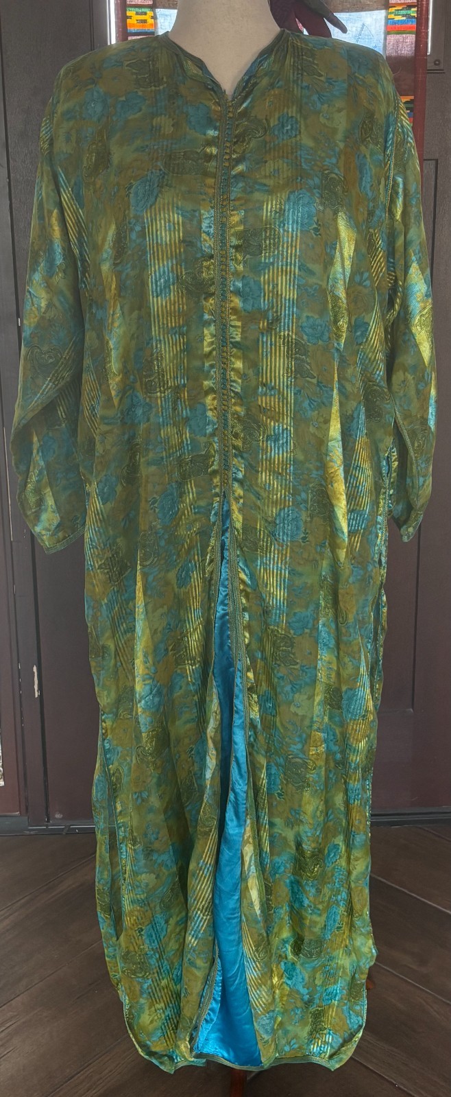 Vtg mid 60’s – 70’s 2pc Moroccan Caftan Set Sz M-L