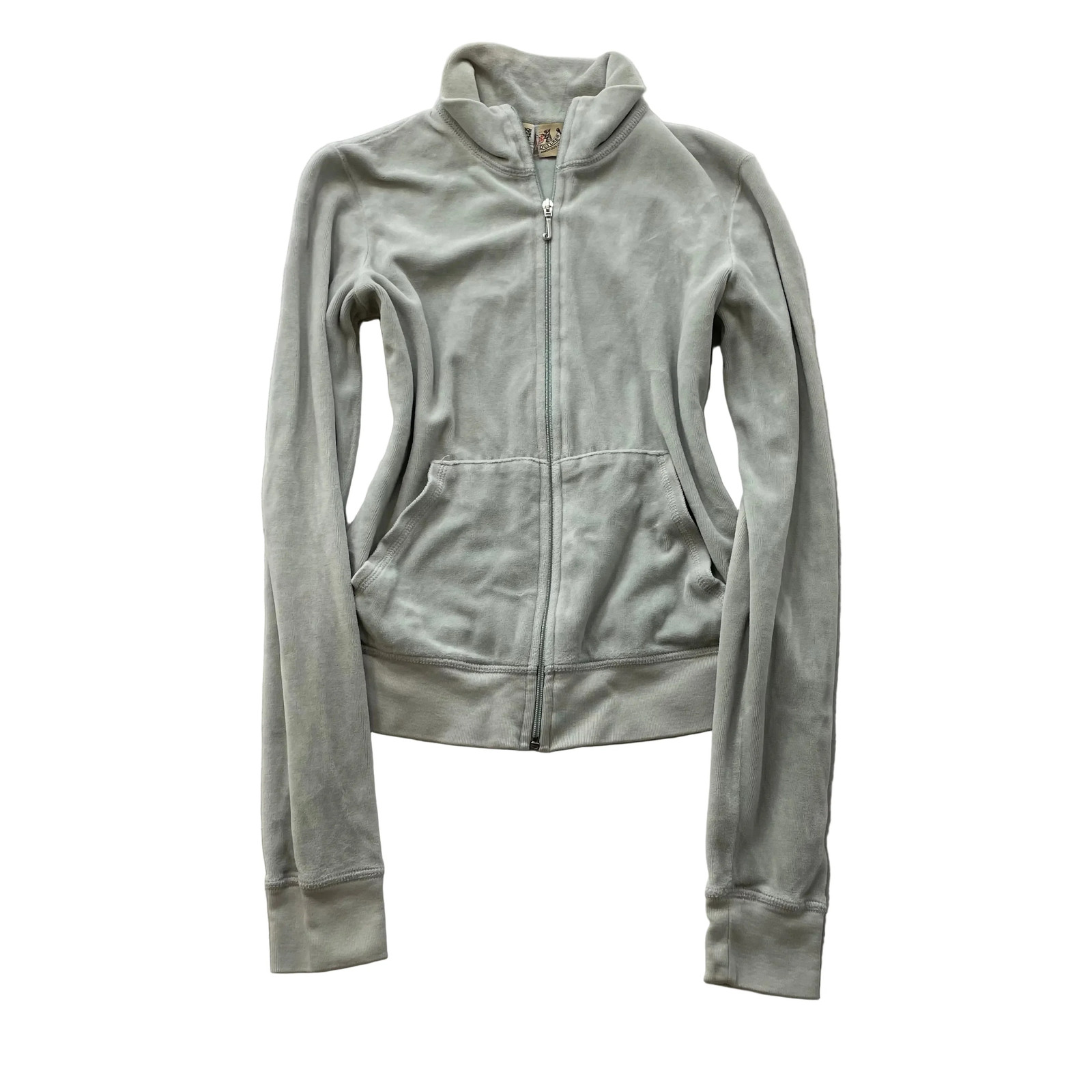 2003 Vintage Juicy Couture Women’s Mint Velour Full Zip Track Jacket Y2k Size M