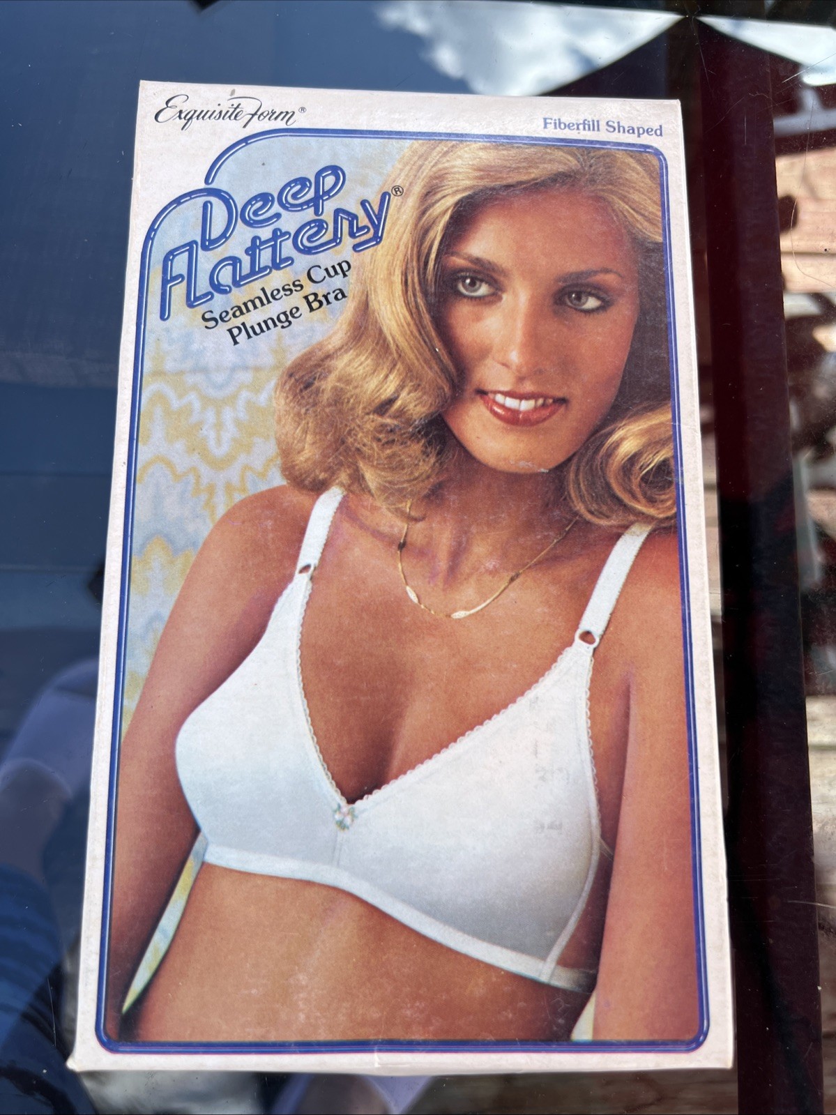 NIB NOS Vintage Exquisite Form Deep Flattery Bra – White – 34A
