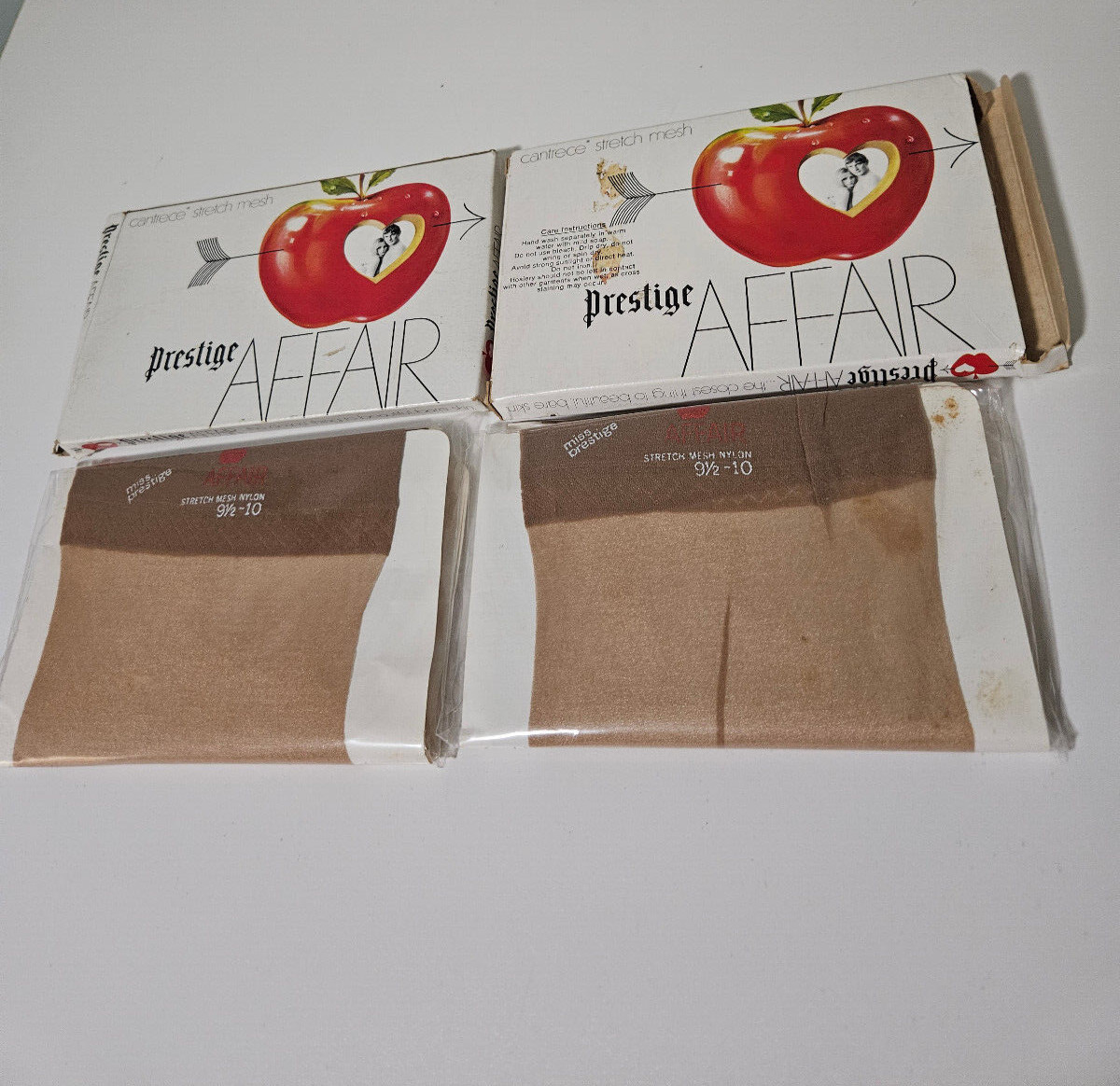 PRESTIFE AFFAIR STOCKINGS 9.5-10 VINTAGE 2 BOXES