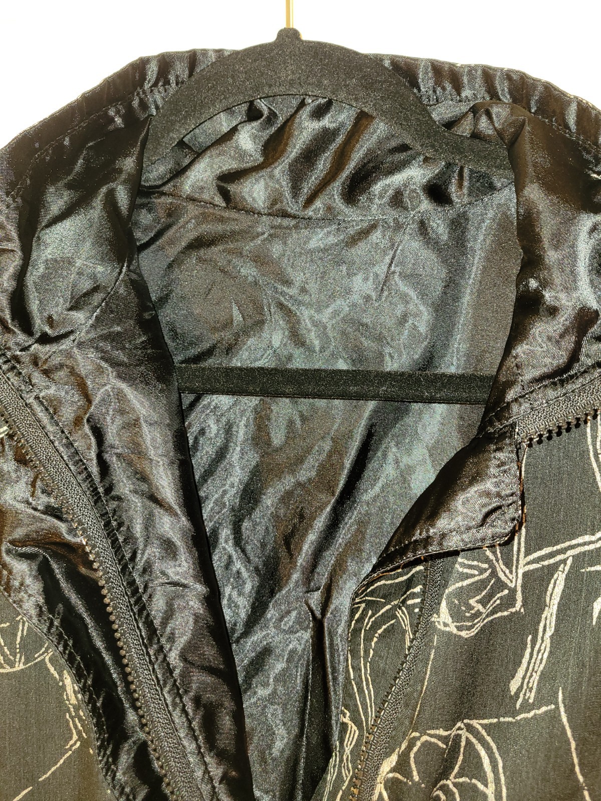 Vintage 1990s, Jacket, Women’s, Medium, Black and Gold Details