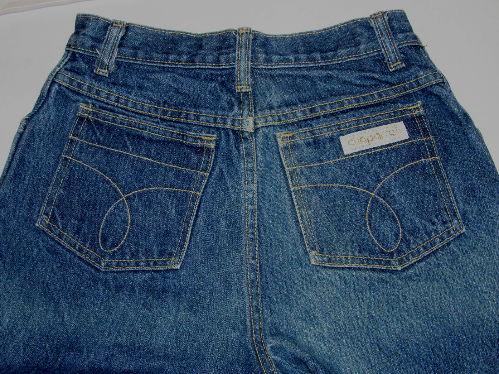 VINTAGE 1970s-80s WOMEN’S CHAPARRAL DENIM BLUE JEANS! DEEP COLOR/SIZE 9/10 27×34