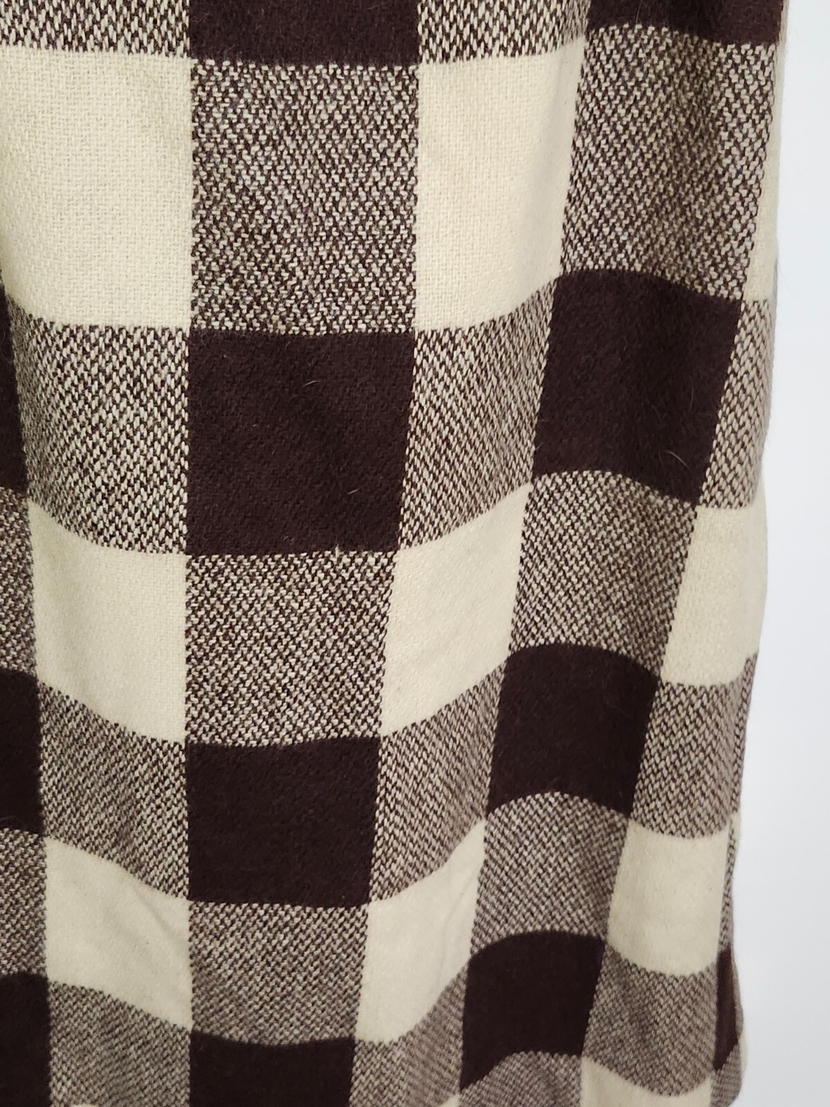 Junior House Brown 100% Wool Brown Skirt Plaid Gorgeous! Size: 11 – 12 (U129)