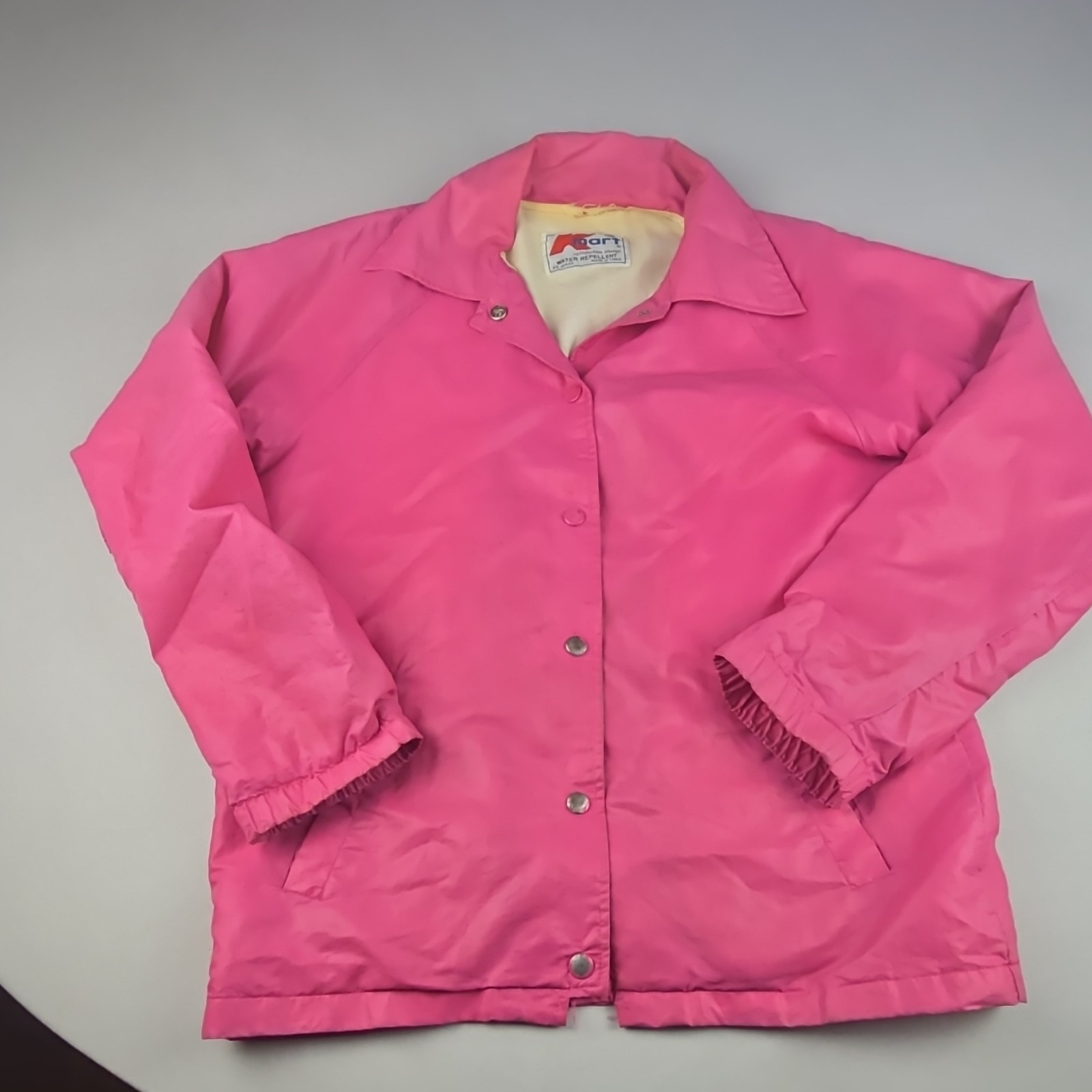 Kmart Pink Water Repellent Jacket Size M RN 36469 Regular Style Outerwear