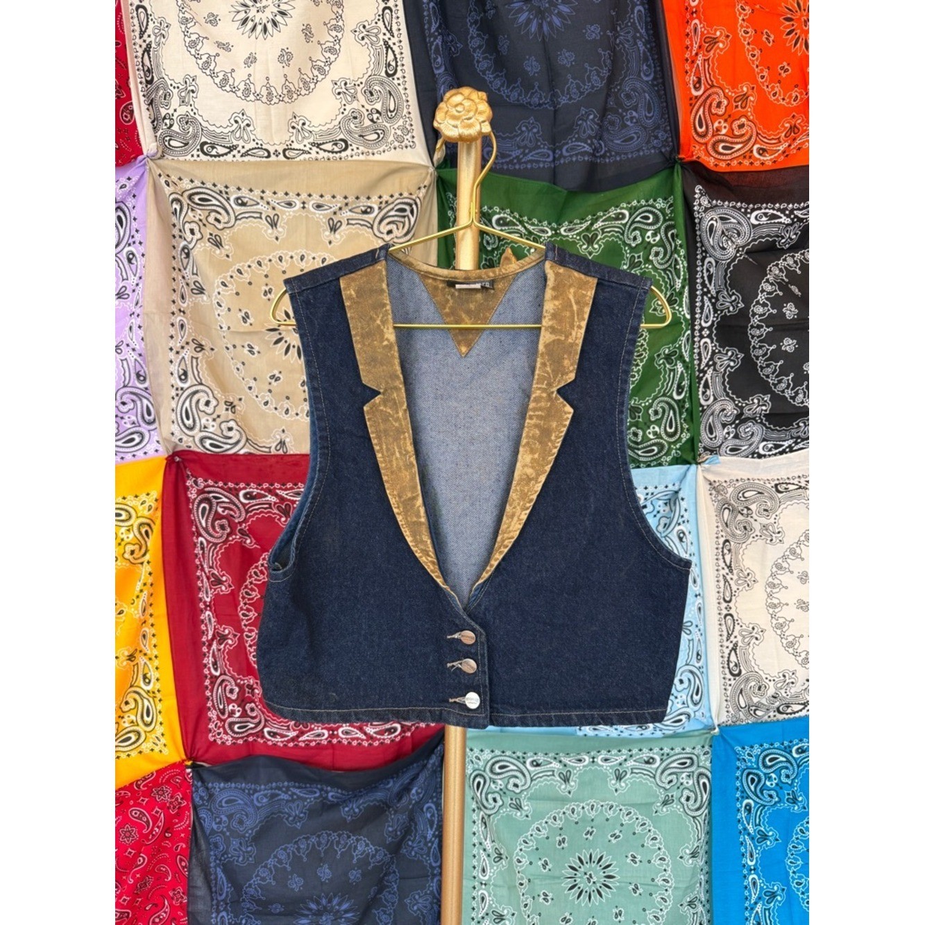 Vintage Roughrider by Circle T Denim Vest