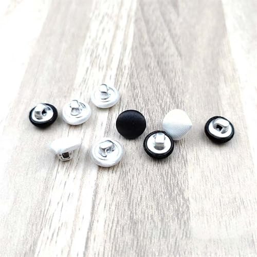 20 Pcs Satin Covered Metal Shank Buttons Cloth Buttons for Wedding 23 mm Purple