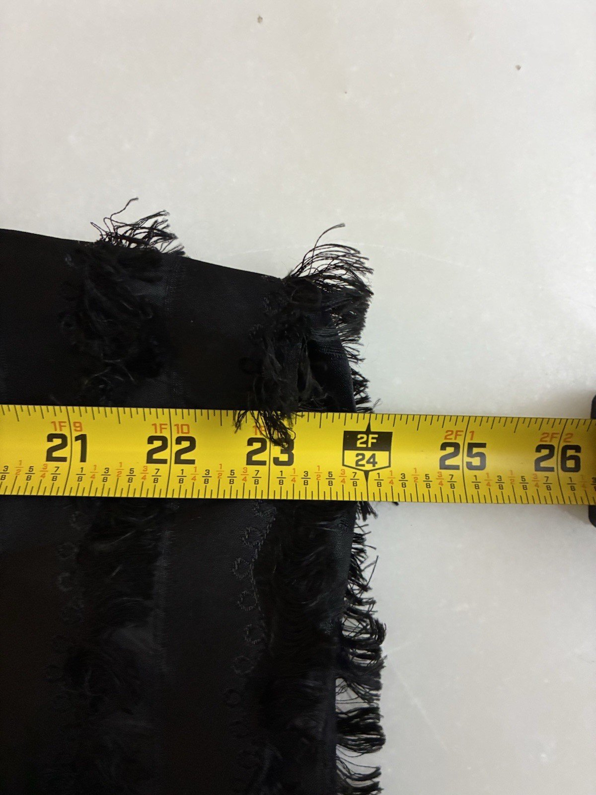 Vintage 50s 60s Black Flapper Ruffles Mini Skirt 24 X 23.5