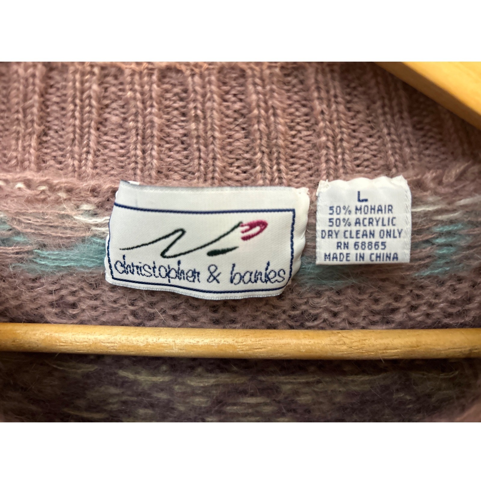 Vintage 90s Christopher & Banks Mohair Blend Sweater Cottagecore Grandmacore