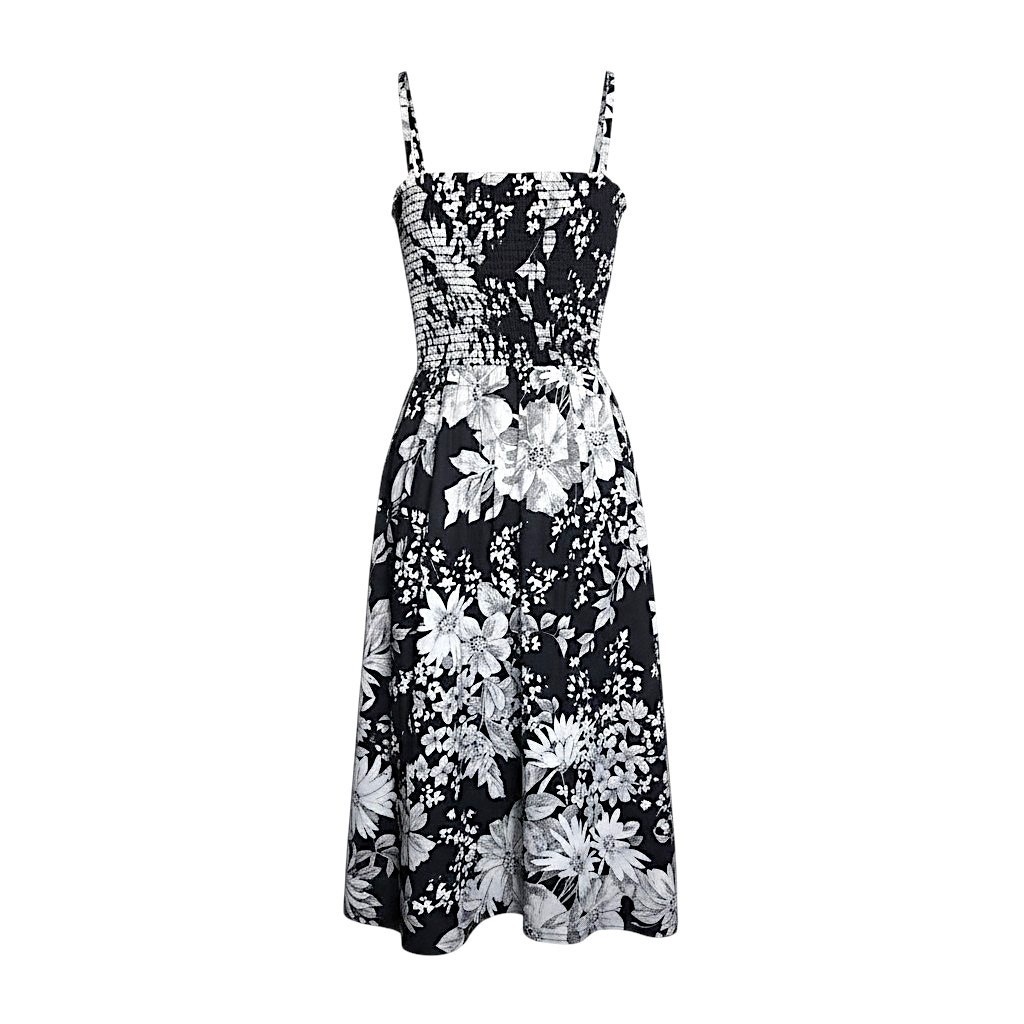 Vintage 80s Eber San Francisco Dress Basque Waist Cotton Floral Womens Sz 5 XS