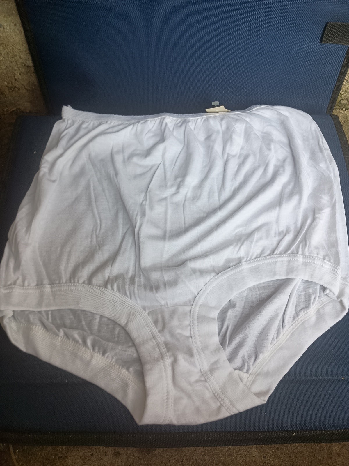 Vintage Kmart Granny Panties 1960s 100% Cotton NOS 2 Pair Sz 9 Brit Hong White