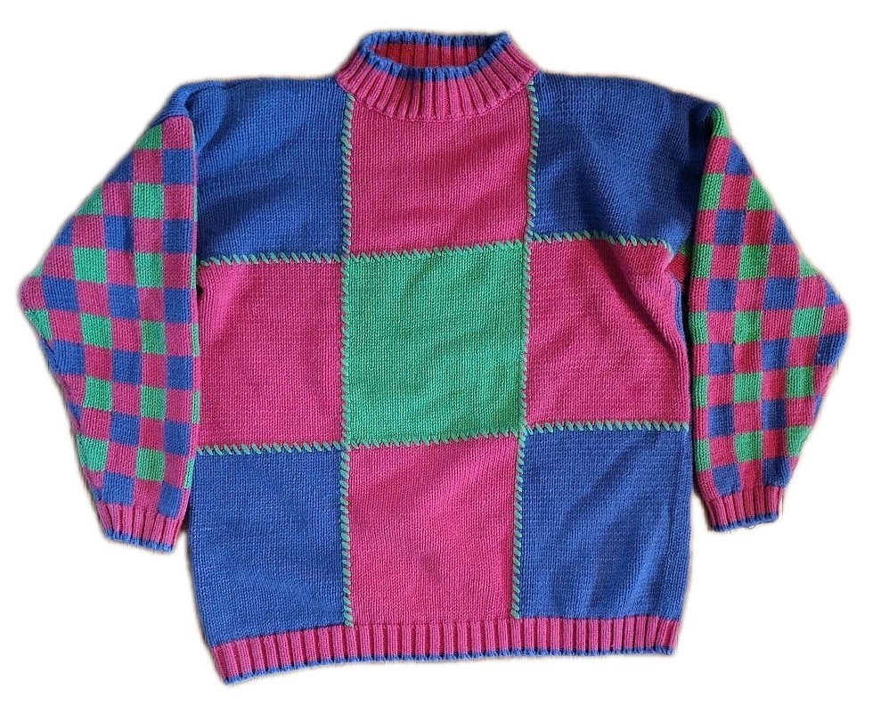 Vintage 90s Capezio Women’s Size L Sweater Colorful Rare