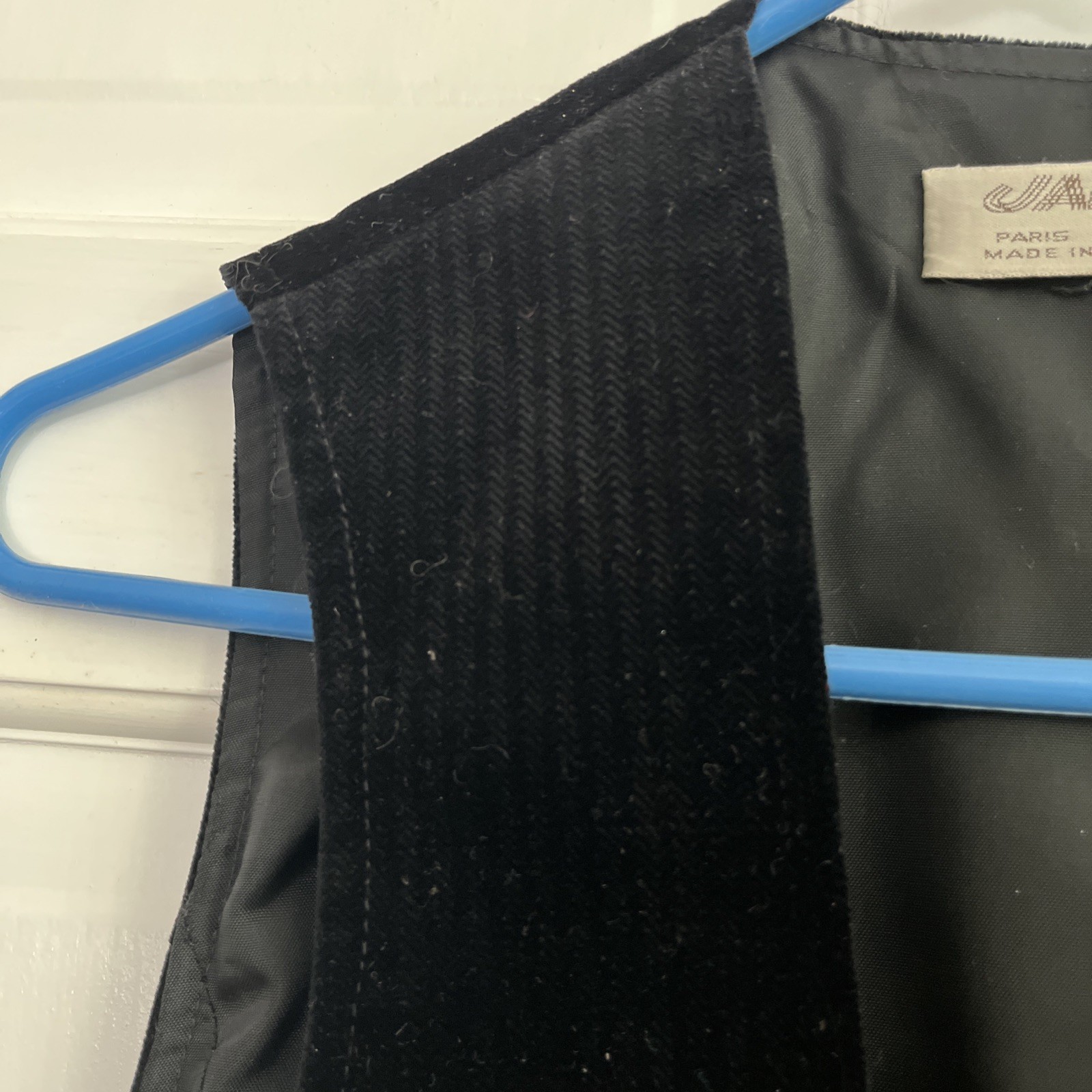Vintage 70s/80s Womens Jaeger Black Velvet Vest UK 14 (8) Holiday