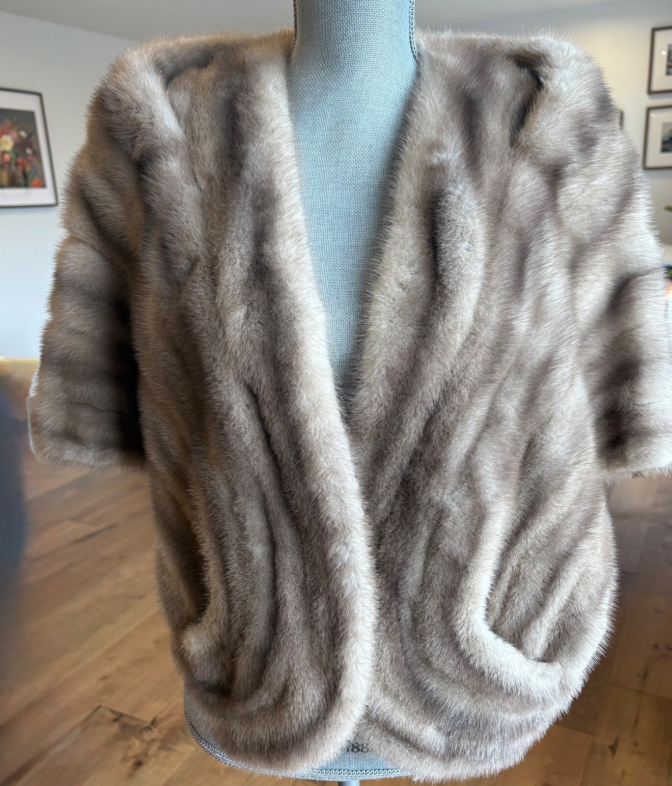 Vintage Mink Fur Stole Old Hollywood Glamorous Style Excellent Condition