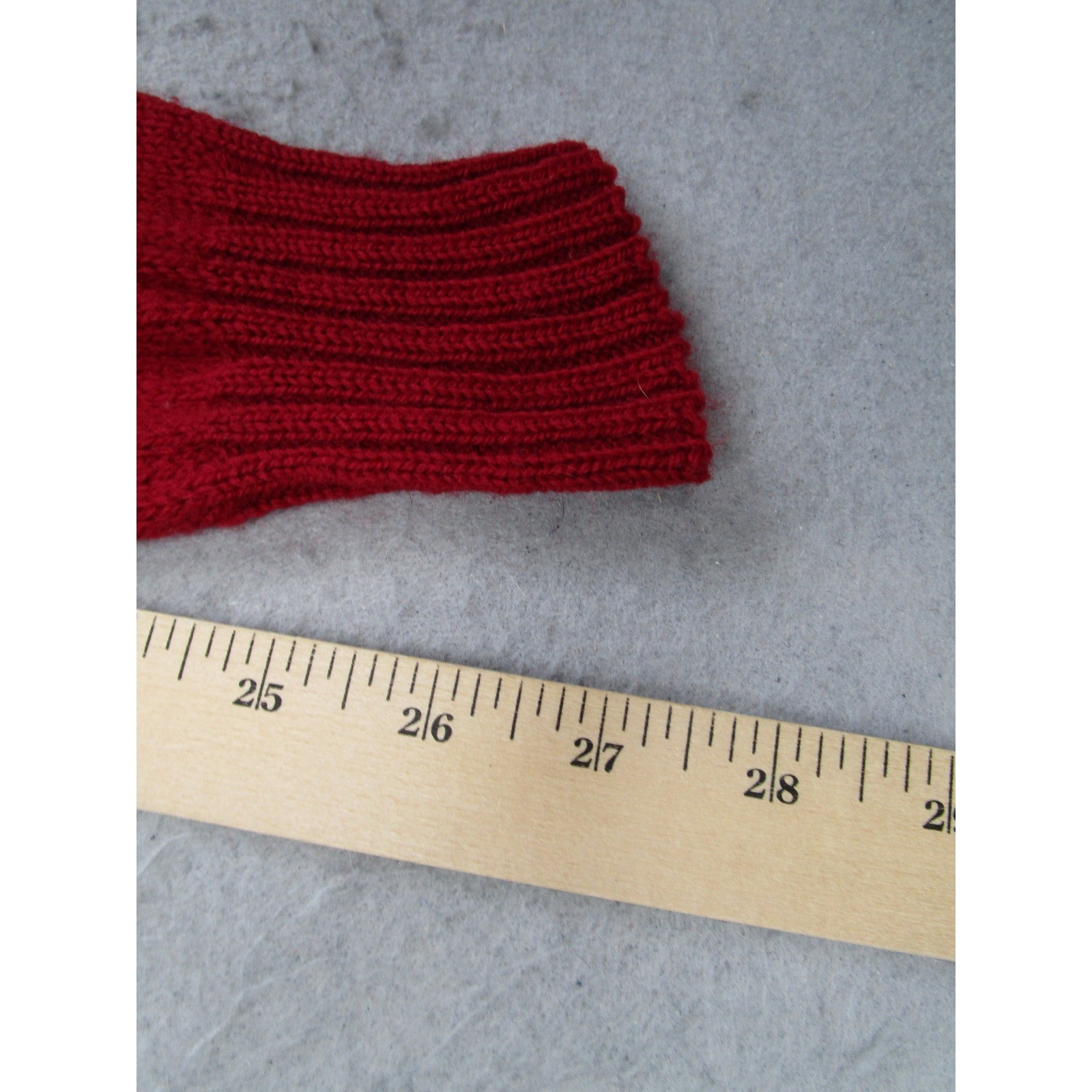 Vintage Sears Red Wool Mohair Cardigan Sweater Women 40 Junior Knit Button Front