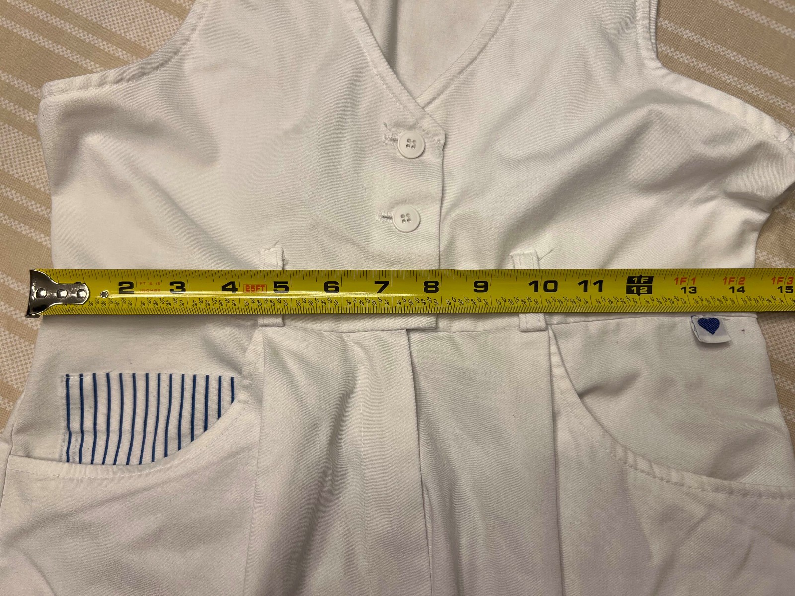 Vintage Nurse Mates Hardly Uniform Jumpsuit Made in USA Women’s Size 10 1960s