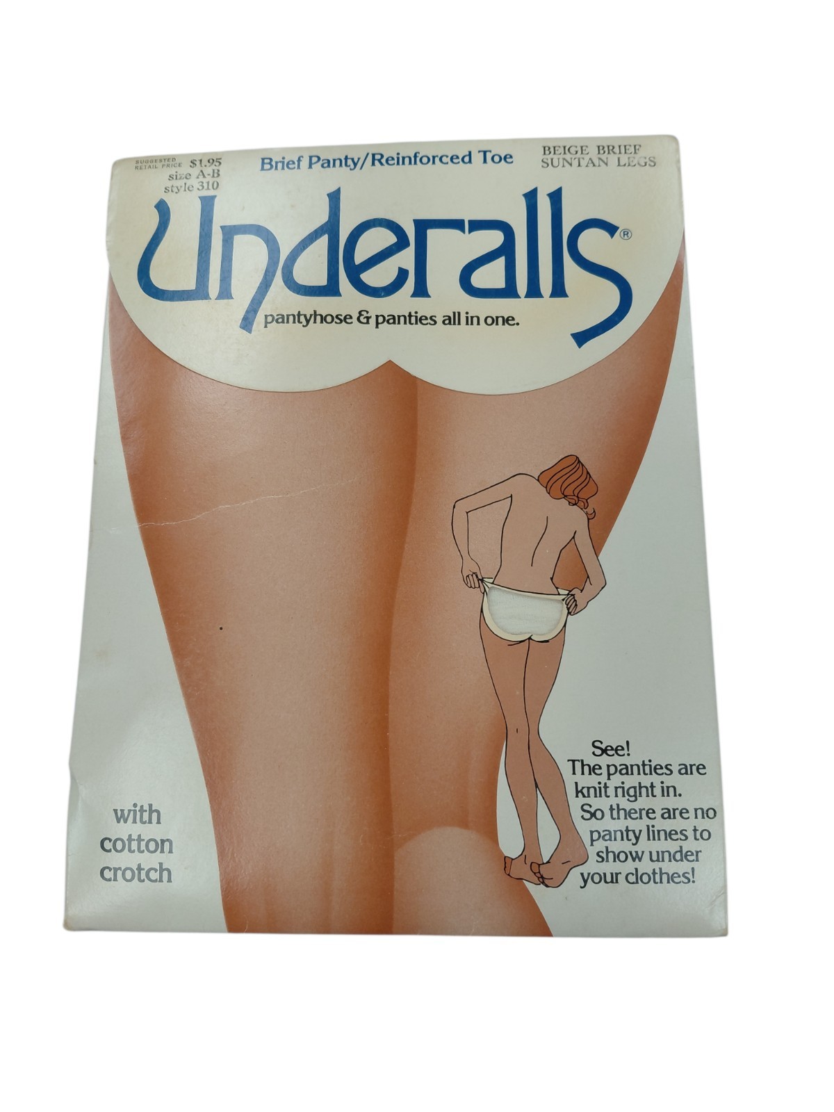 Vintage Underalls Stockings Size AB