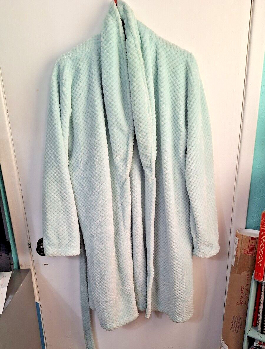 Christian Lacroix Mint Green Bathrobe Plush One Size Fits Most