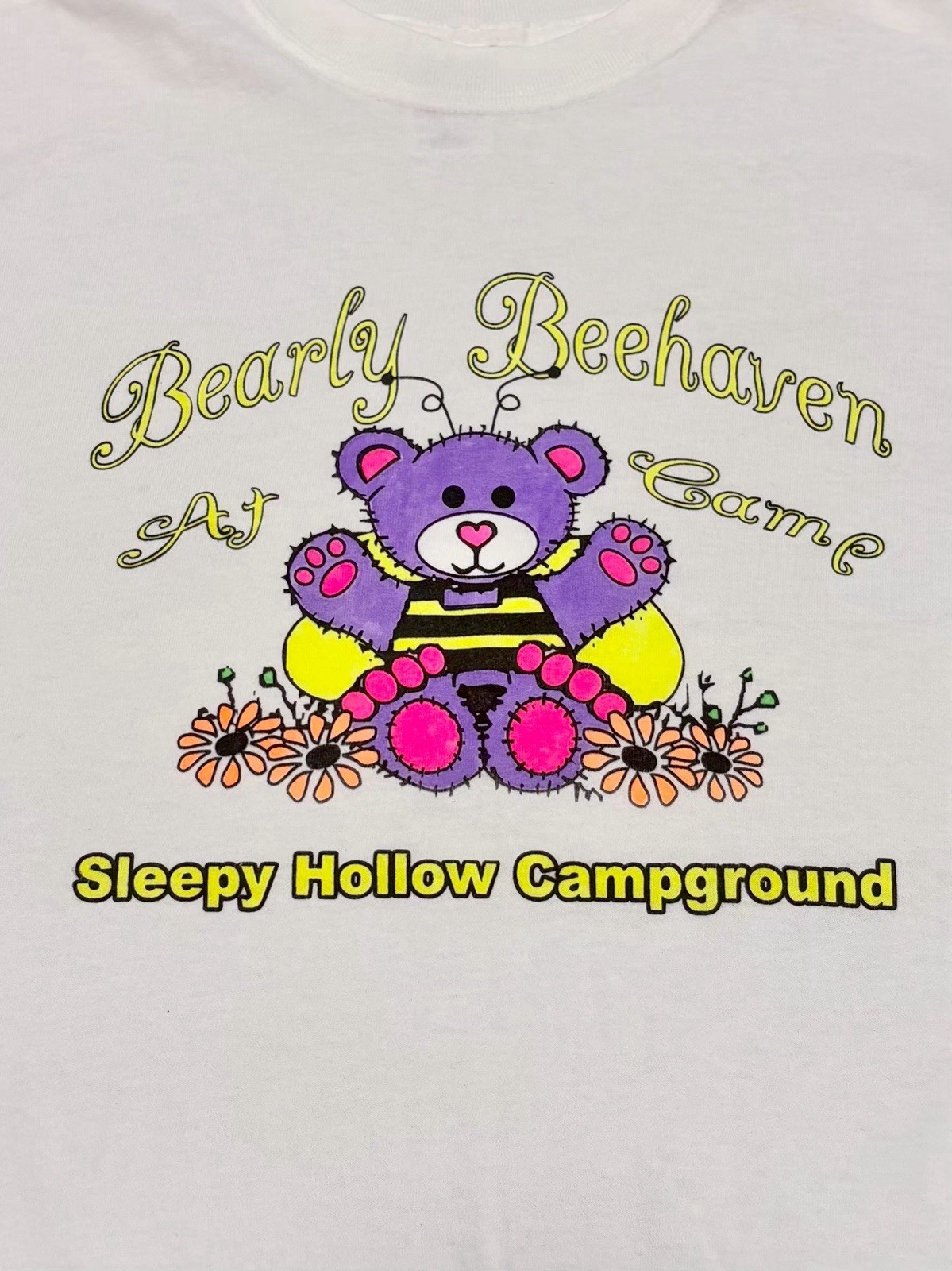 1990s 2000s Teddy Bear Graphic T Shirt Size M Y2K