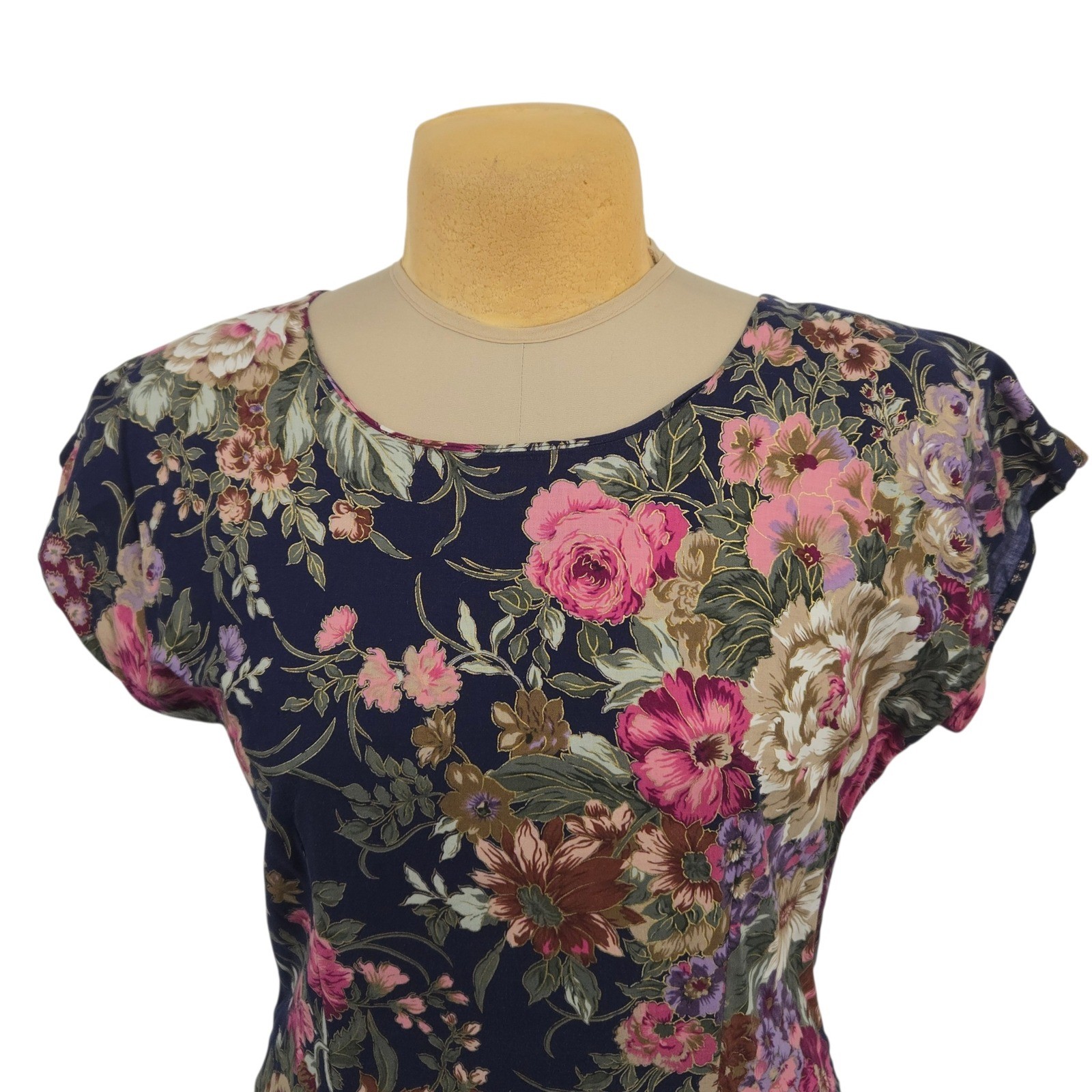 Just In Thyme Ltd Dress and Jacket Set Women Size 14 Floral 2 Piece Vintage 90s