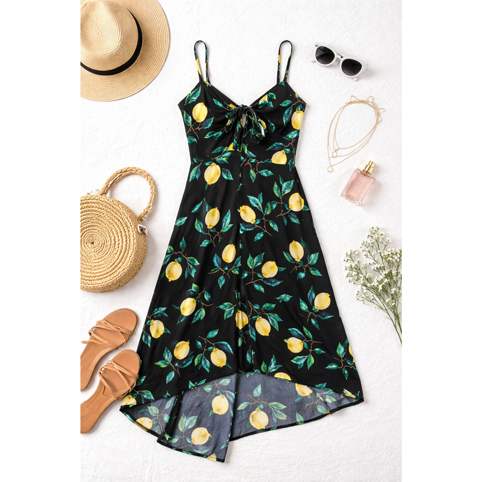 Lemon Print Dress