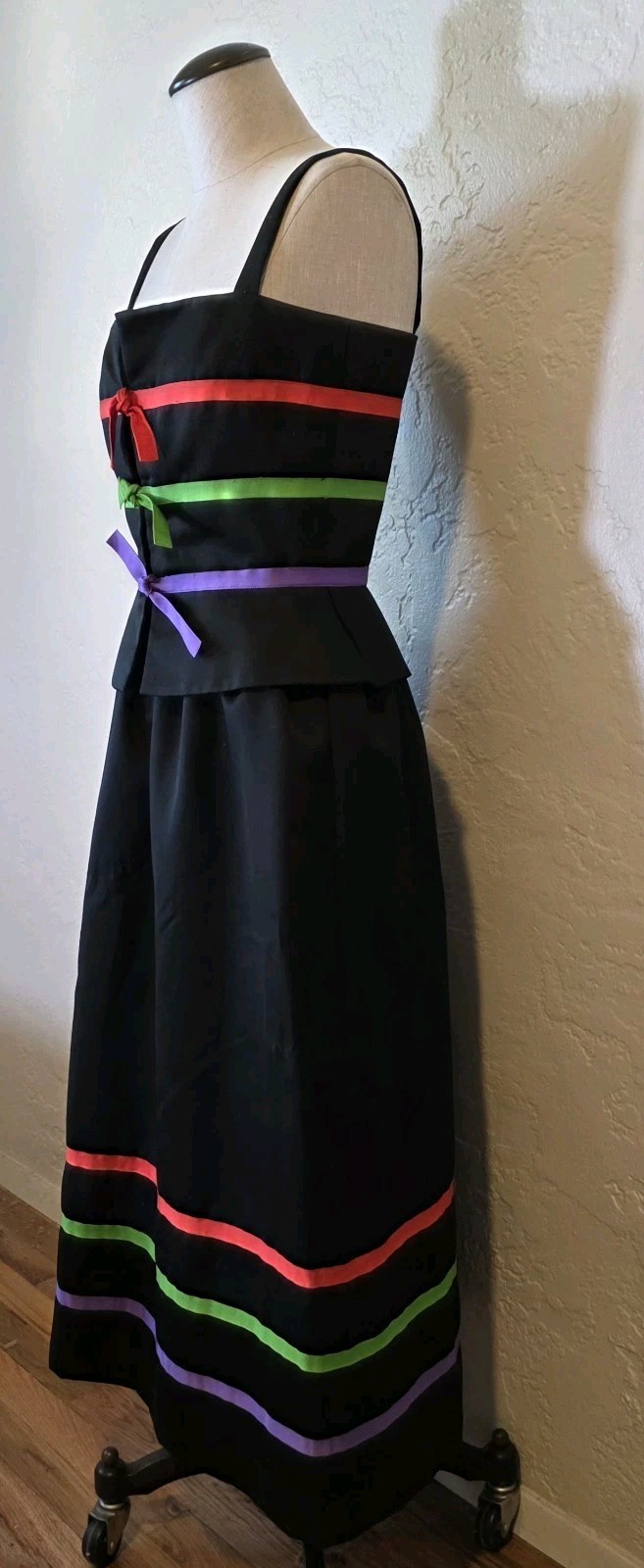 S RARE Vintage Anthony Muto American Designer 2 PC Vintage Skirt Set Beautiful