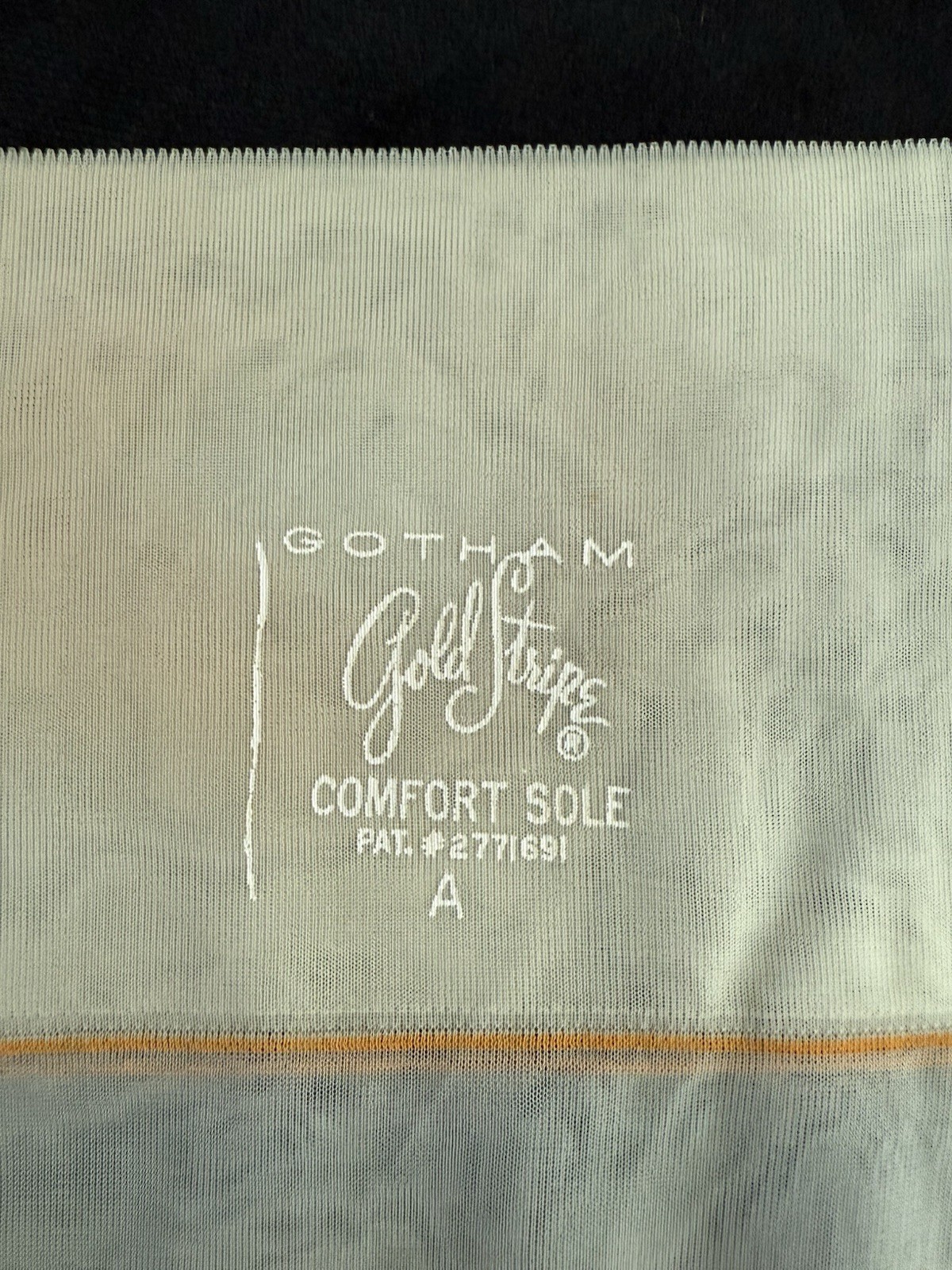 Vintage Gotham Gold Stripe Seamed Flat Knit Stockings 3 Pairs In Box
