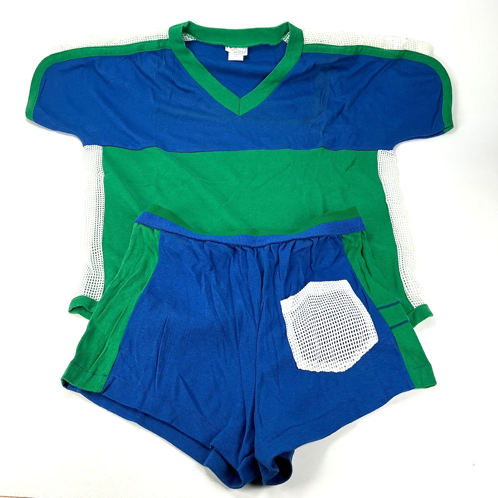 1970s Vintage Running Set Size Top Size L Shorts Size S