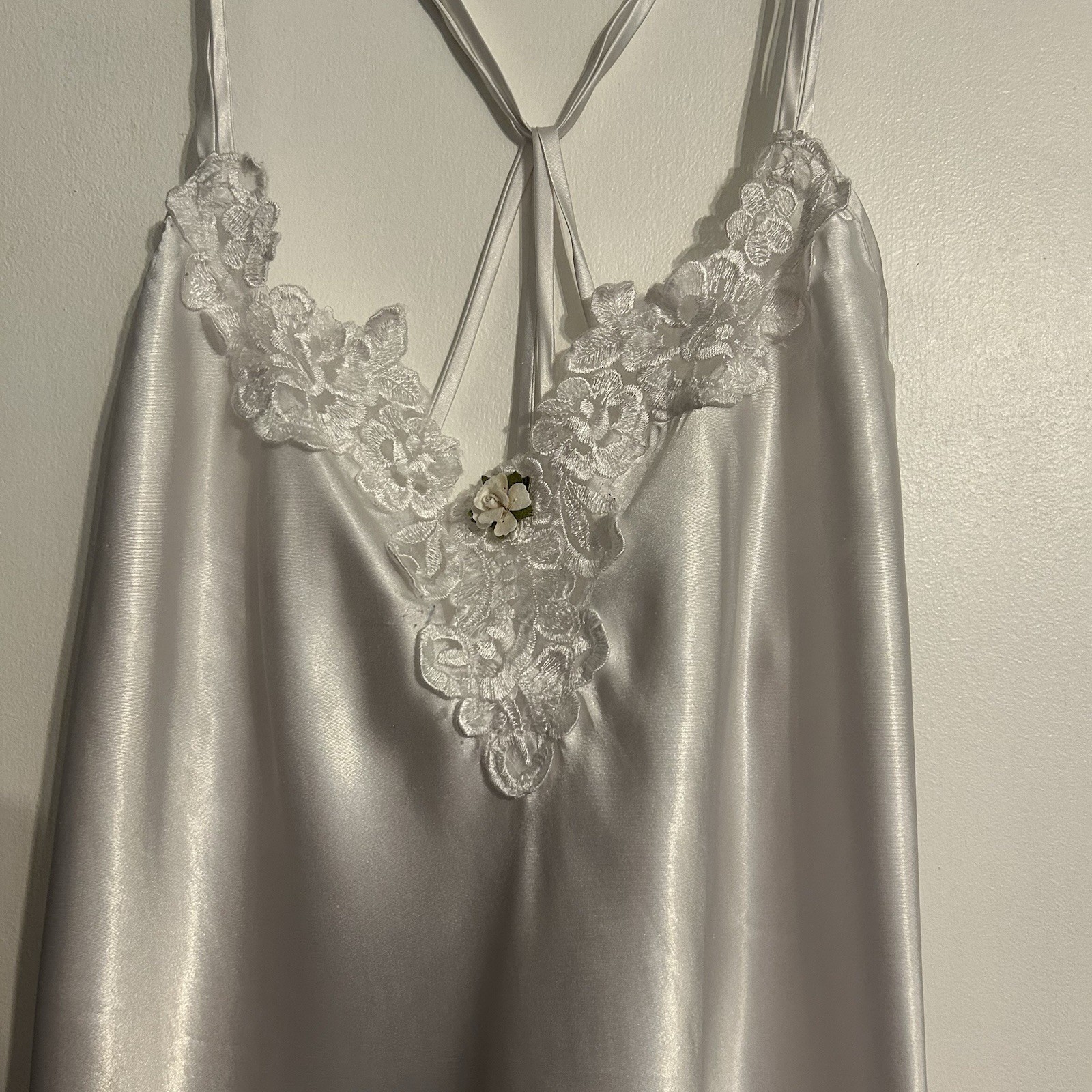 Vintage California Miss White Lingerie Trousseau Nightgown Bride Medium Sexy