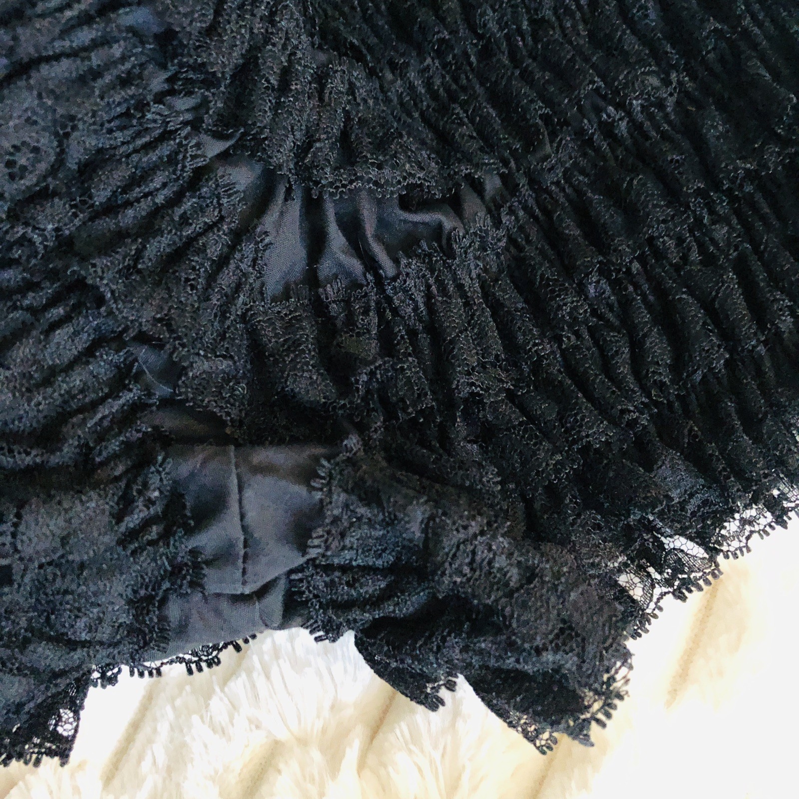 Vtg Malco Modes Black Square Dance Pettipants Ruffled Sissy Pants Rockabilly XL