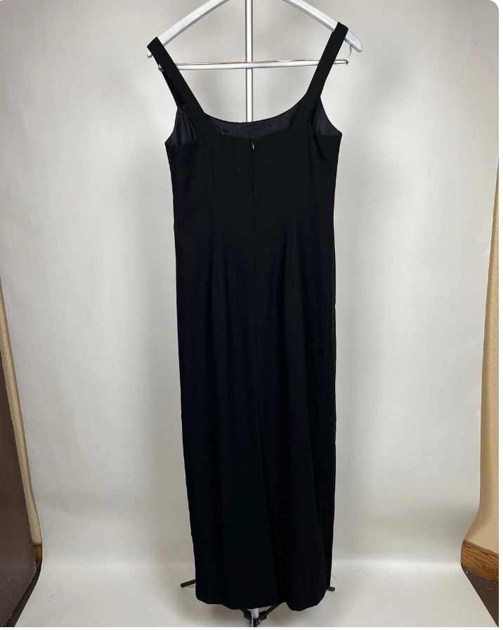 Vintage Black Evening Dress: 90s J.R. Nites Petites, Size 8P
