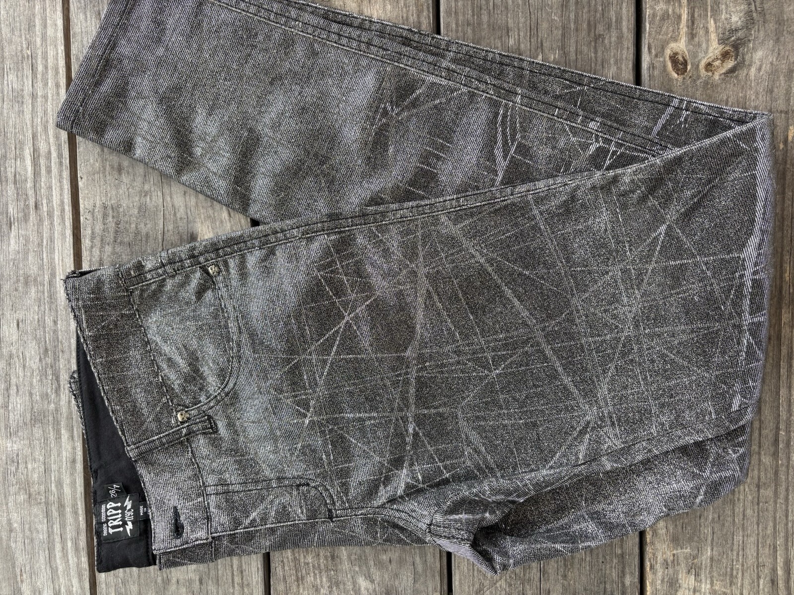 Vintage Y2K Hot Topic Tripp NYC “The Shine” Glitter Pants Sz 28/7