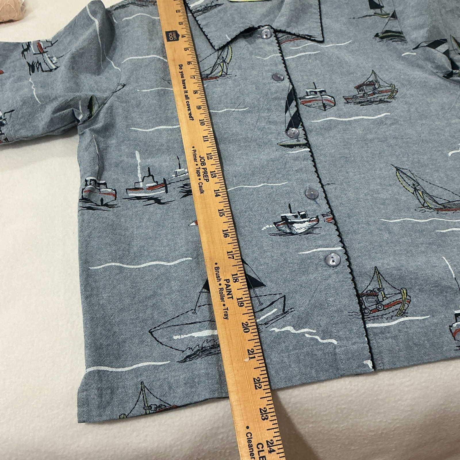 Vintage 2 Pc Matching Set Button Top & Skort Rare Cotton S Nautical 90s Coastal