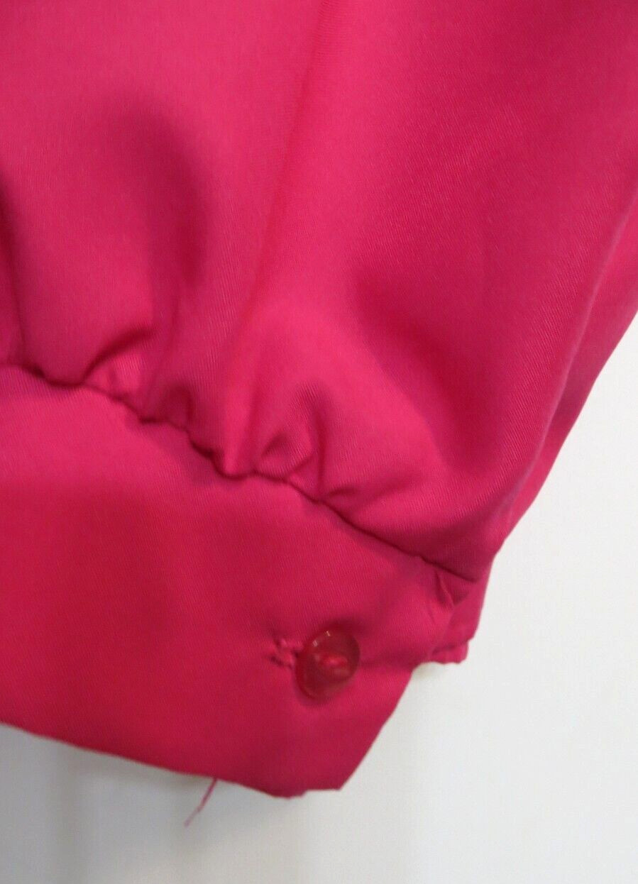 Vintage Shirt Lady Manhattan Shirt Womens 44 Size XXXL Bright Pink Button Up Top