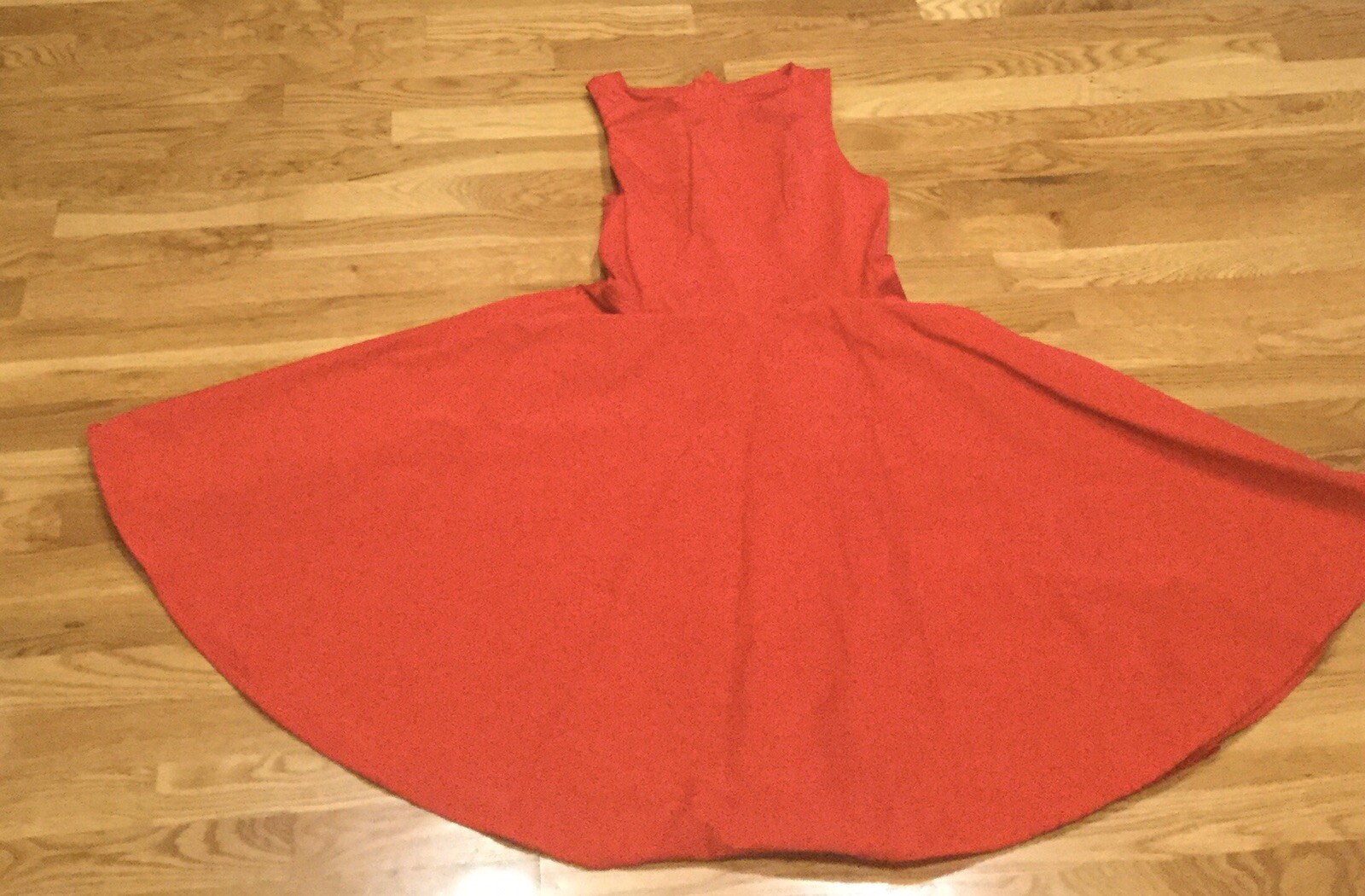 Anni Coco Women’s Classic 1950s Vintage Hepburn midi Dresses Red, Large
