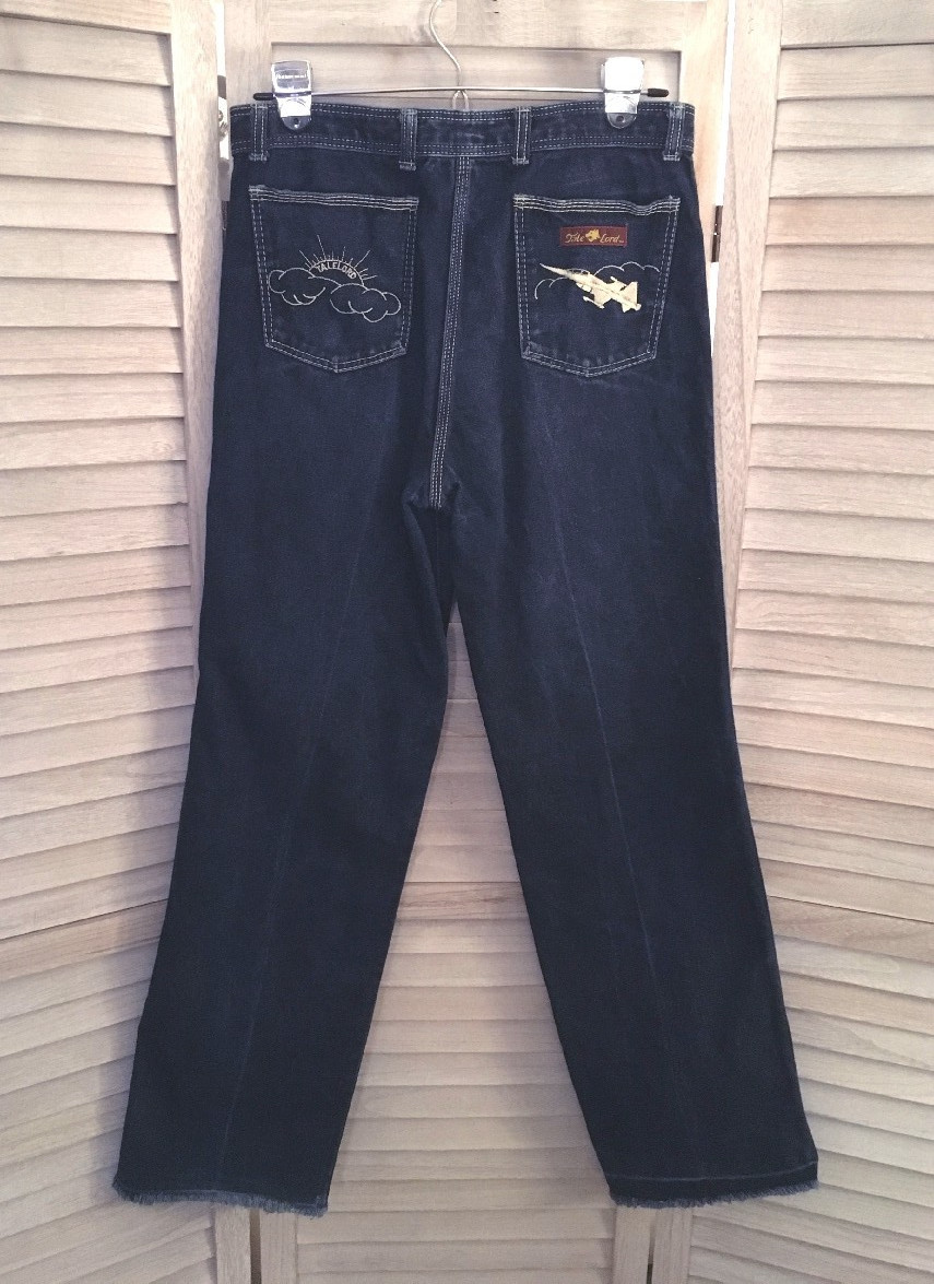 Vintage 70s Tale-Lord Denim Jeans, Airplane Pocket, Size 30 X 28 – Excellent