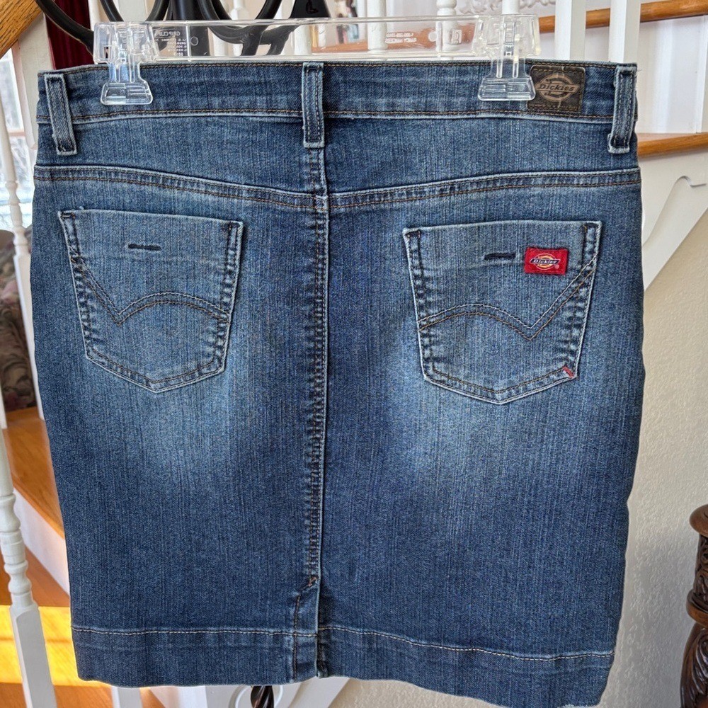 Vintage 💙 Dickies Blue Denim Mini Skirt 💙 Size 6