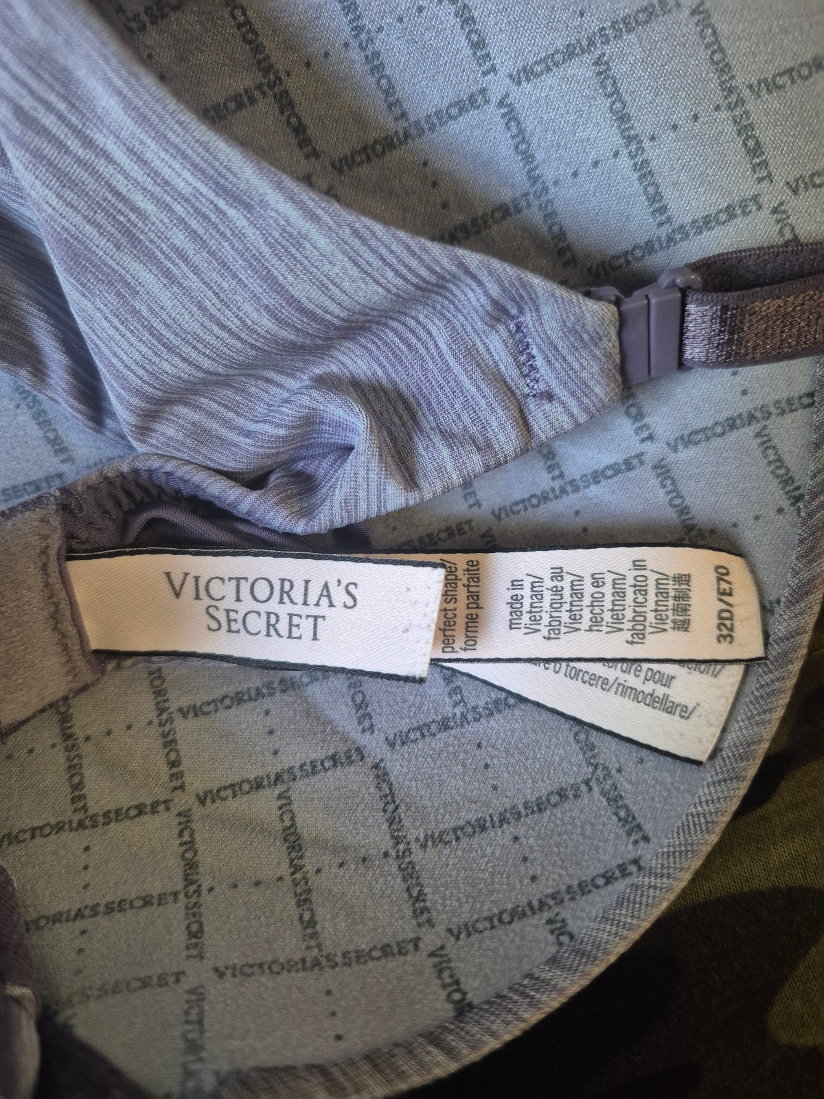 Victoria’s Secret Perfect Shape Lightly Lined Push Up Bra 32D Heather Purple