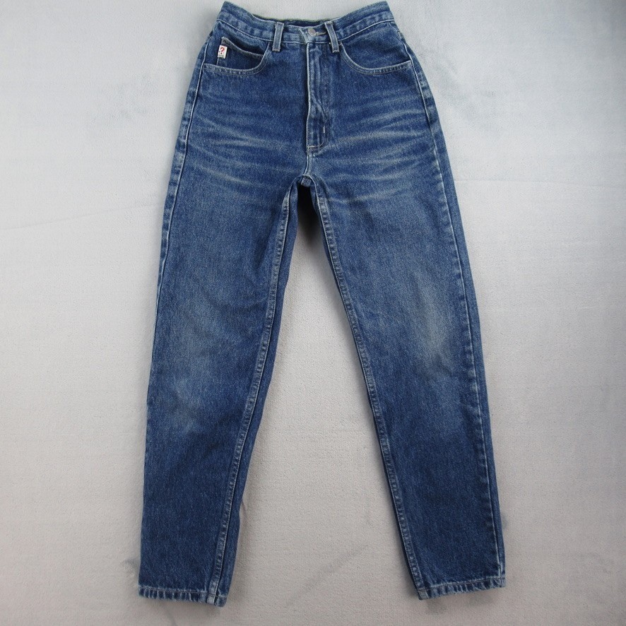 Vintage Guess Jeans Womens 26 High Rise Tapered Leg Dark Wash Denim AST 050 SH