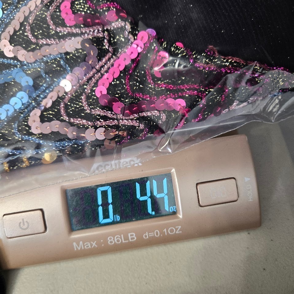 Vintage Sequin Glittery Crop Top Womens Black Multi Zig Zag Metallic Disco Glam