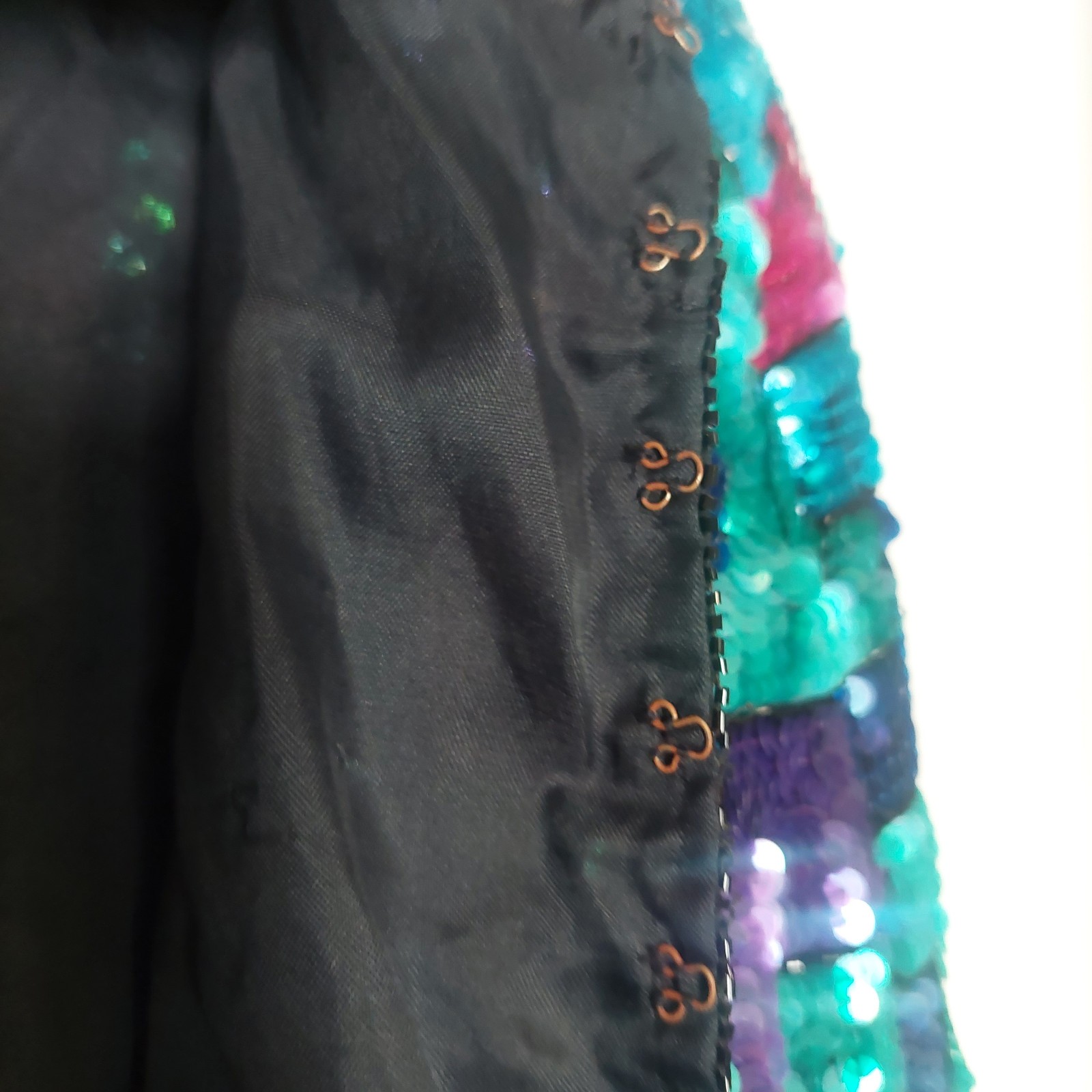 Stenay Vintage 80’s Sequined Embellished Silk Women’s XL Jacket Coctail Blazer