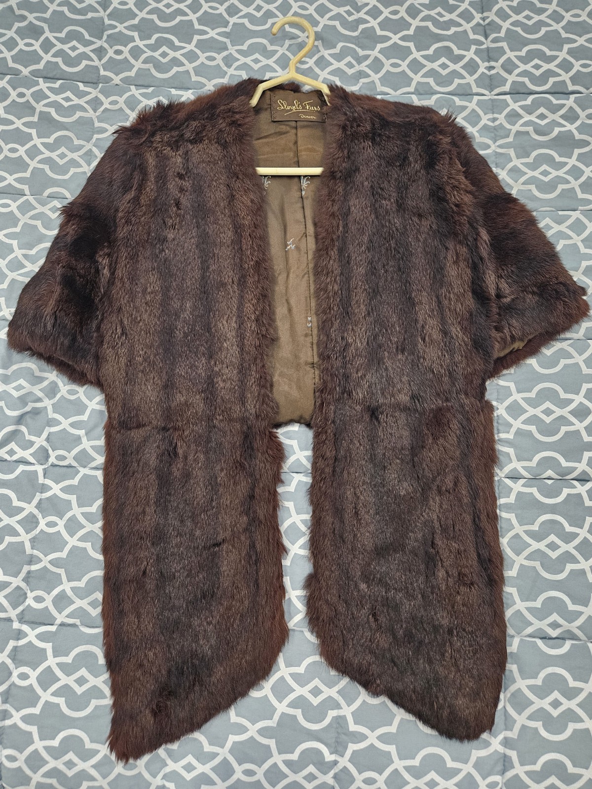 Vintage Lloyd’s Furs Denver Jacket Brown . Real Fur. See All Pics. EUC