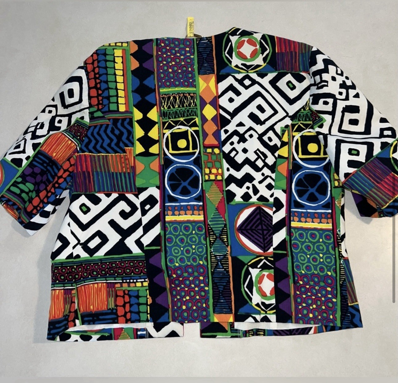 Vintage Givenchy En Plus Jacket and Skirt Set 10 Abstract Colorful 80s 90s