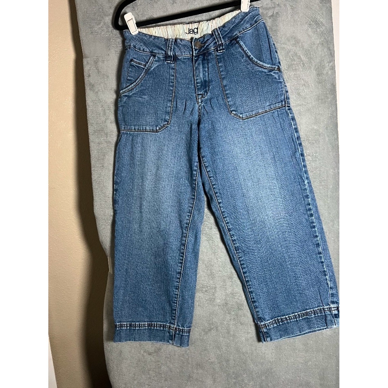 Jag Capri Vintage Denim Stretch Size 6 Y2K summer