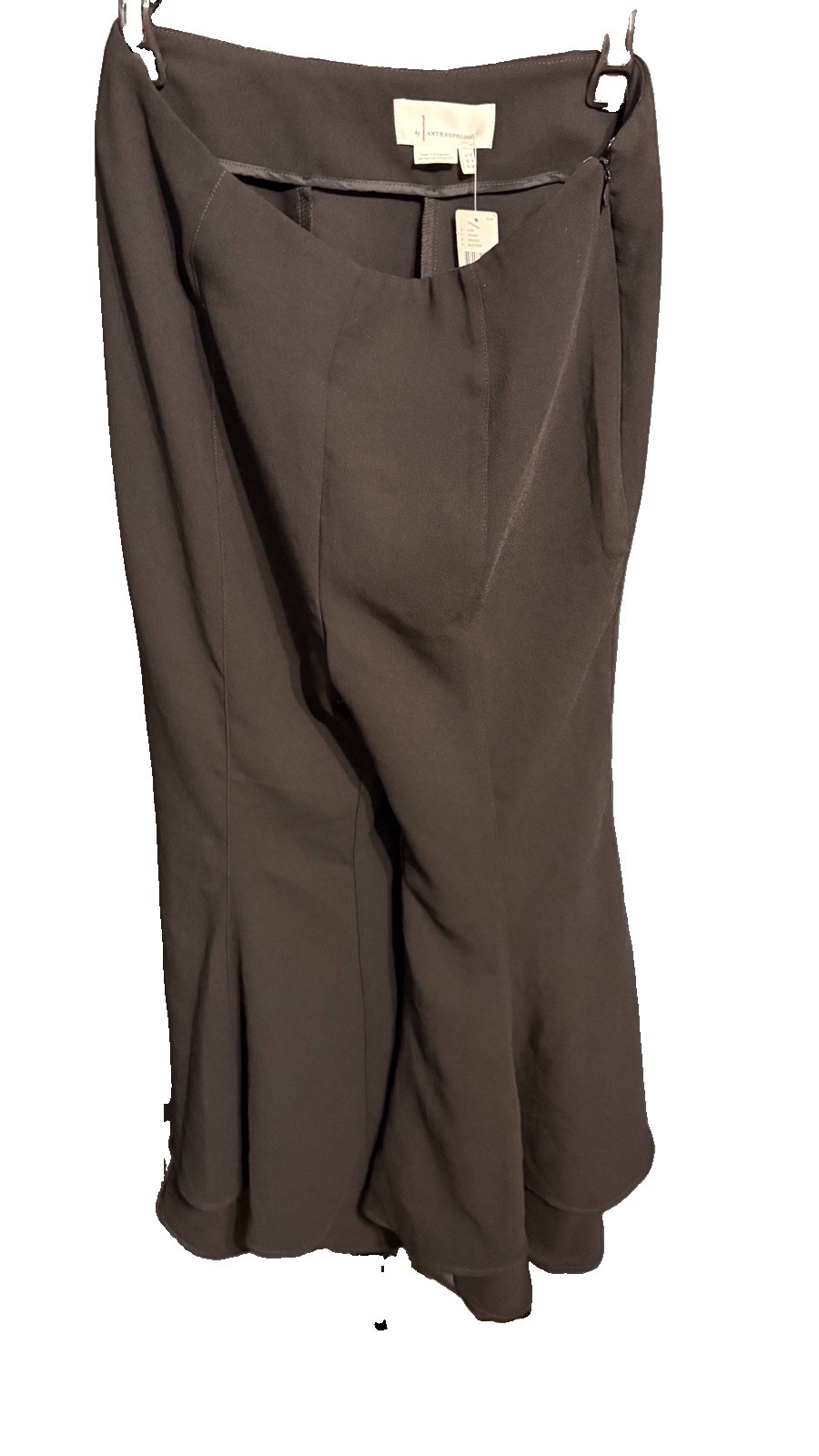 NWT Anthropologie The Essential Slim Pants Womens 6 Black $130 V065059 C4123